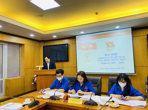 Đại hội chi Đoàn Cục Hộ tịch, quốc tịch, chứng thực, nhiệm kỳ 2022 - 2024