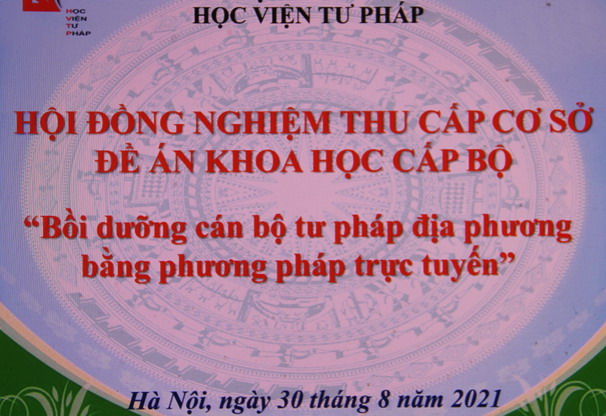 Nghiệm thu cấp cơ sở Đề án khoa học cấp Bộ