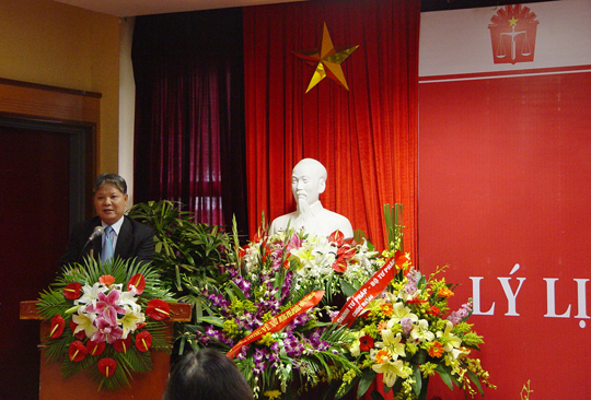 Bộ trưởng Hà Hùng Cường phát biểu