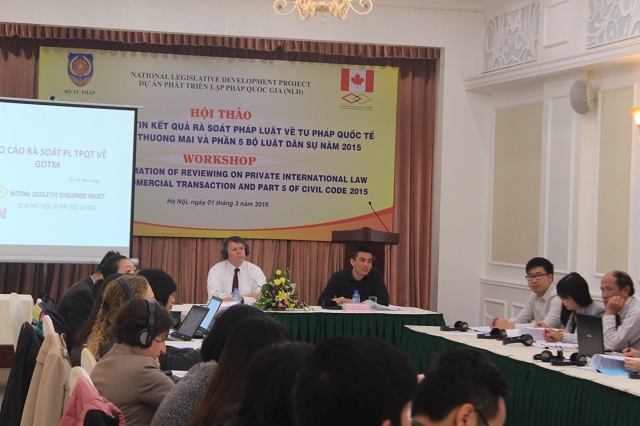 Hội thảo về chia sẻ thông tin kết quả rà soát bước đầu pháp luật tư pháp