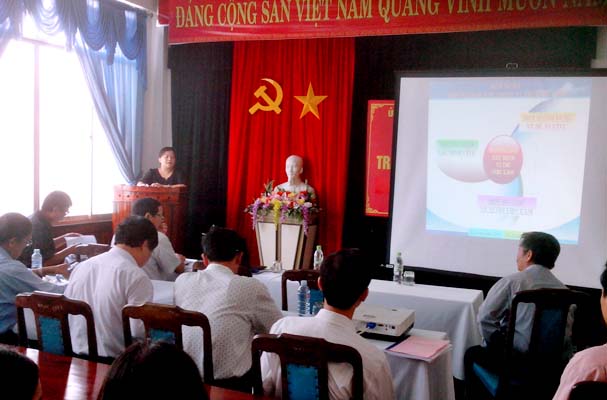 Quang Nam Department of Justice held a conference on implementation of the scheme to locate the working position