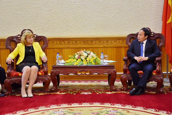 Thứ trưởng Lê Tiến Châu tiếp xã giao Chủ tịch Hội đồng Tư pháp Slovakia