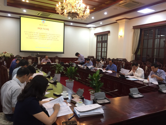 Hội nghị lấy ý kiến các bộ, ngành về dự thảo Báo cáo của Ban cán sự đảng Chính phủ tổng kết thực hiện Nghị quyết số 49-NQ/TW về Chiến lược Cải cách tư pháp đến năm 2020