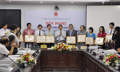 Conference reviewing two years of implementing the legal aid program to enterprises