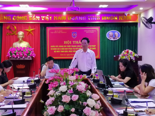 Tin khảo sát, đánh giá thực trạng tổ chức và hoạt động Bộ, ngành Tư pháp từ năm 2013 đến nay tại tỉnh Sơn La