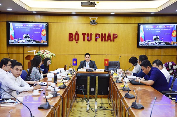 Bộ Tư pháp tham dự Hội nghị Quan chức pháp luật cao cấp ASEAN 19 (ASLOM)