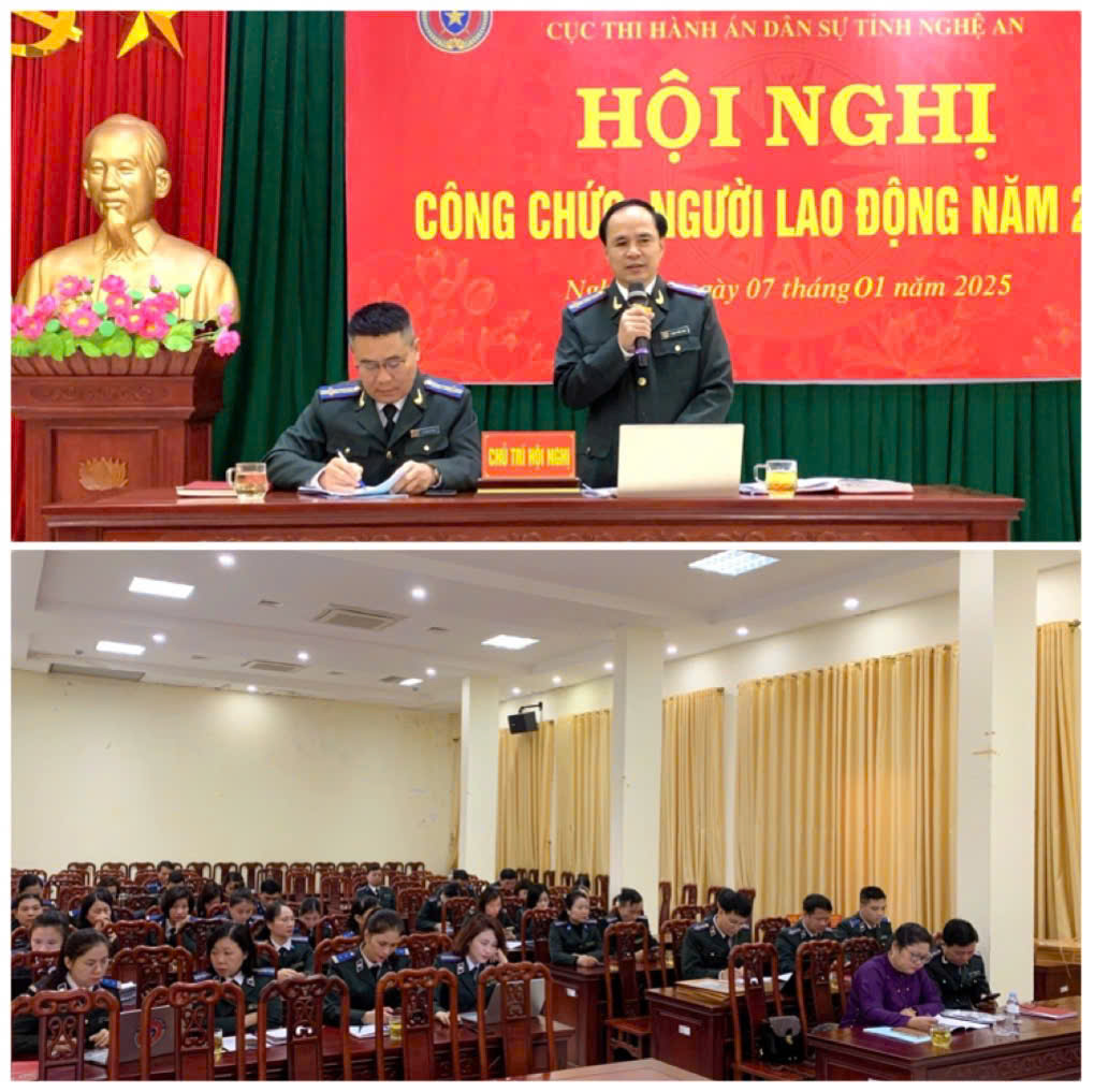 Cục Thi hành án dân sự tỉnh Nghệ An tổ chức Hội nghị công chức, người lao động năm 2025
