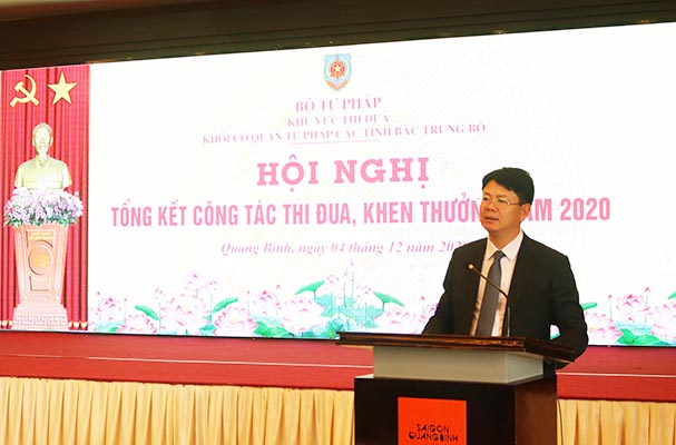 Khu vực thi đua Khối cơ quan Tư pháp các tỉnh Bắc Trung Bộ tổng kết công tác TĐKT năm 2020