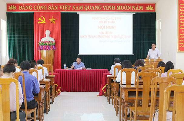 Quảng Bình: Tổ chức Hội nghị Cộng tác viên Bản tin Tư pháp và Trang Thông tin điện tử Sở Tư pháp