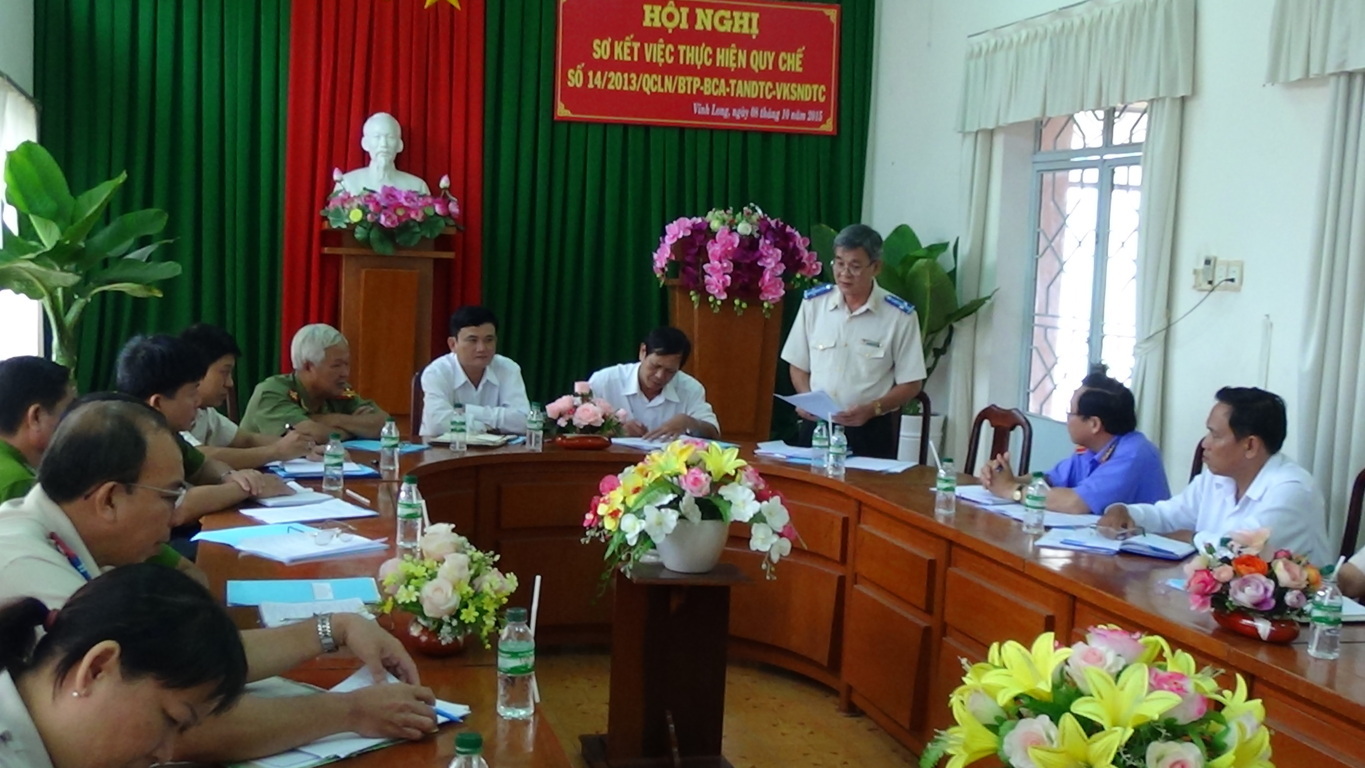 Hội Nghị Tổ Chức Sơ Kết Việc Thực Hiện Quy Chế Số 14/2013/QCLN/BTP-BCA-TANDTC-VKSNDTC ngày 09/10/2013 Về Phối Hợp Liên Ngành Trong Công Tác Thi Hành Án Dân Sự