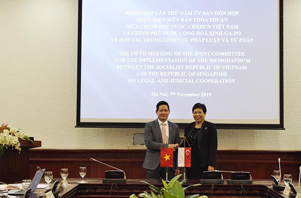 Hợp tác pháp luật, tư pháp Việt Nam - Singapore ngày càng thực chất, hiệu quả