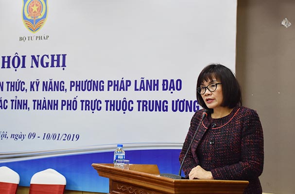 Bồi dưỡng kiến thức, kỹ năng, phương pháp lãnh đạo cho Giám đốc Sở Tư pháp các tỉnh, thành phố