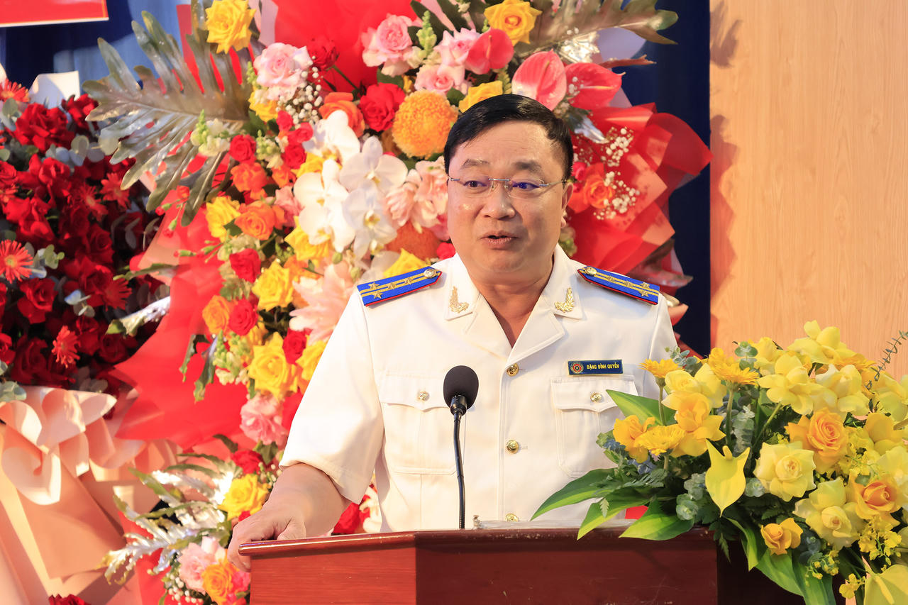 Trưởng THADS Lâm Đồng Đặng Đình Quyền phát biểu nhận nhiệm vụ.