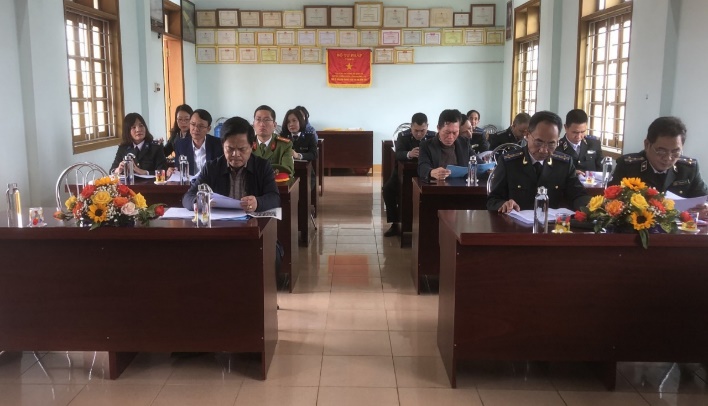 CHI CỤC THI HÀNH ÁN DÂN SỰ HUYỆN HƯỚNG HÓA TỔ CHỨC HỘI NGHỊ TRIỂN KHAI THỰC HIỆN CHỈ TIÊU, NHIỆM VỤ NĂM 2023