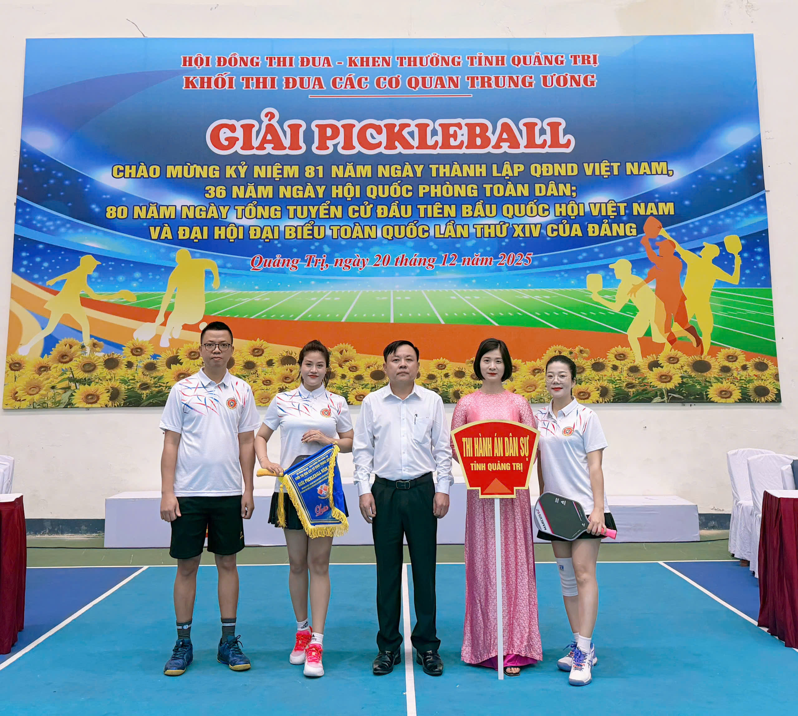 GIẢI PICKLEBALL KHỐI CƠ QUAN TRUNG ƯƠNG TẠI QUẢNG TRỊ KHÉP LẠI THÀNH CÔNG TỐT ĐẸP