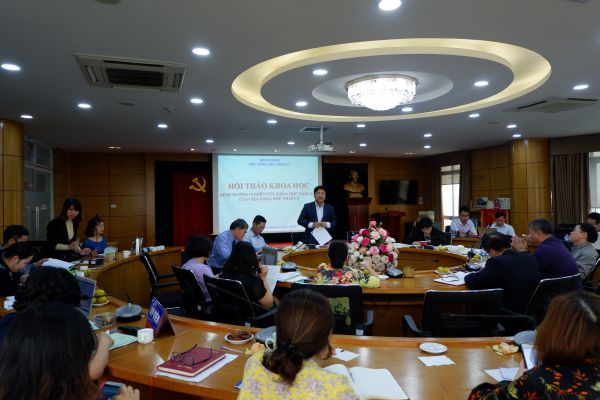 Hội thảo khoa học "Định hướng nghiên cứu khoa học năm 2019 của Viện Khoa học pháp lý"