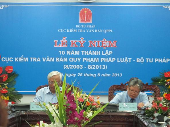Cục Kiểm tra văn bản quy pham pháp luật kỷ niệm 10 năm thành lập
