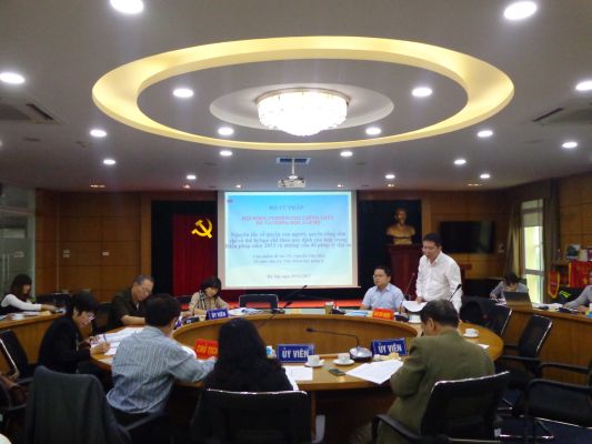 Nghiệm thu đề tài khoa học cấp Bộ “Nguyên tắc về quyền con người, quyền công dân chỉ có thể bị hạn chế theo quy định của luật trong Hiến pháp năm 2013 và những vấn đề pháp lý đặt ra”