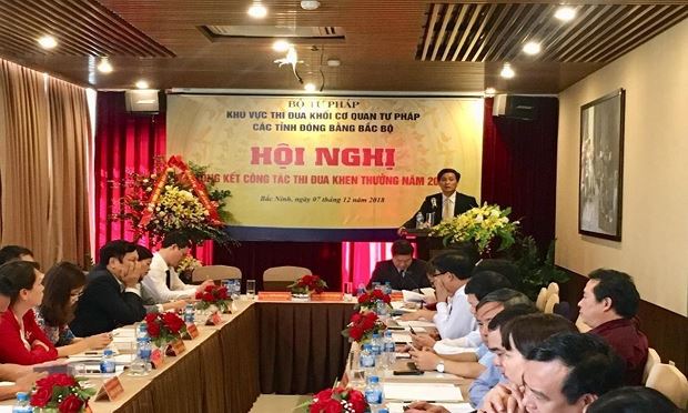 Tổng kết thi đua khối cơ quan tư pháp các tỉnh Đồng bằng Bắc Bộ