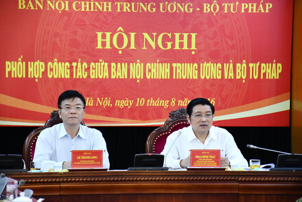 The Central Commission for Internal Affairs and the Ministry of Justice: Coordinating more effectively in addressing corruption cases