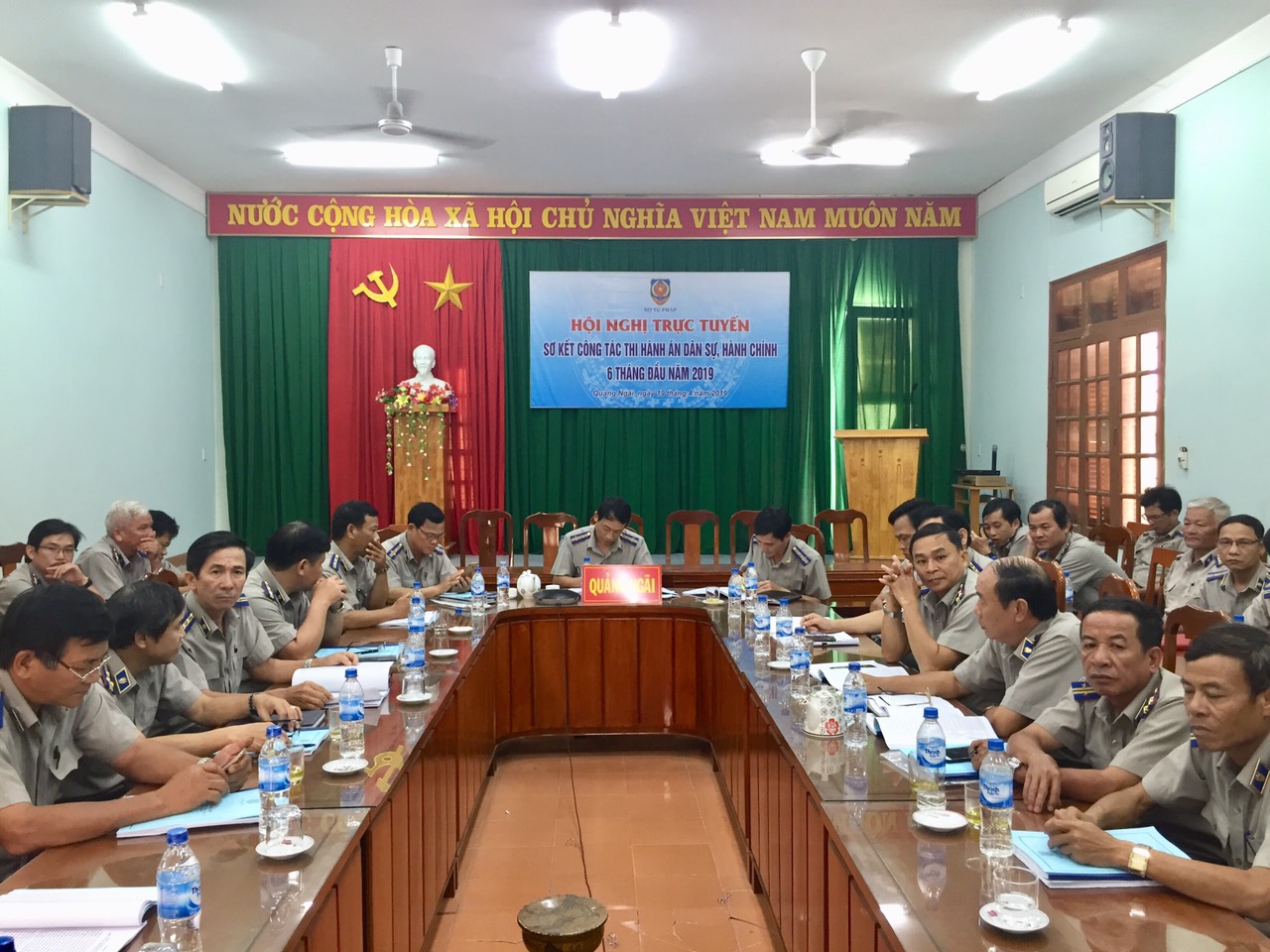 Hội nghị trực tuyến sơ kết công tác thi hành án dân sự, thi hành án hành chính 6 tháng đầu năm 2019