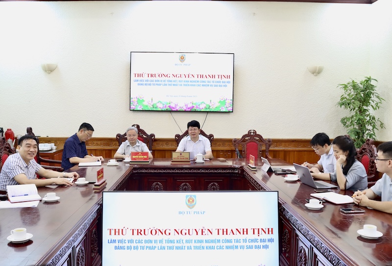 Ảnh đại diện Triển khai hiệu quả các nhiệm vụ sau Đại hội Đảng bộ Bộ Tư pháp