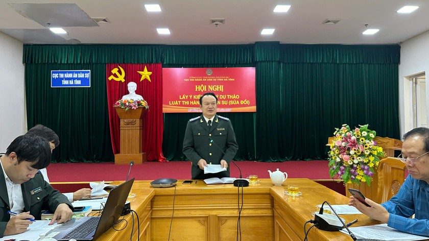 Hà Tĩnh: Lấy ý kiến góp ý dự thảo Luật Thi hành án dân sự (sửa đổi)