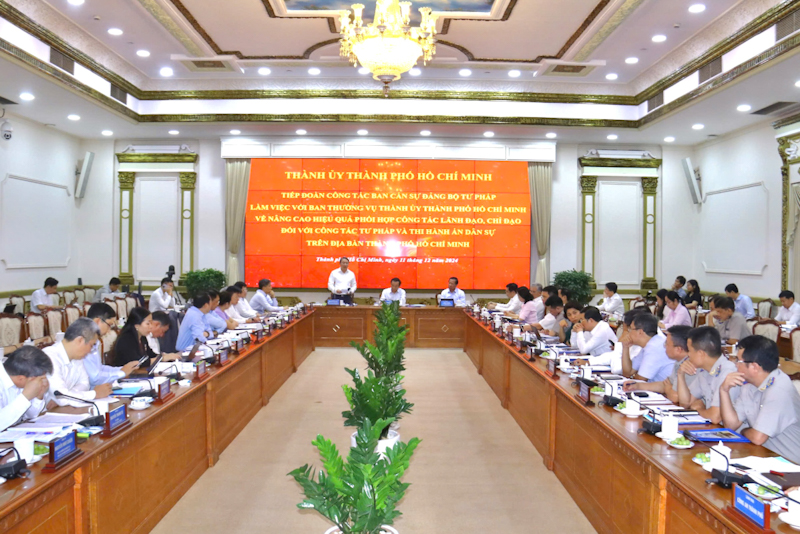 Đẩy mạnh phối hợp trong công tác tư pháp và thi hành án dân sự tại Thành phố Hồ Chí Minh