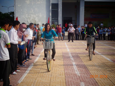 Công đoàn cơ sở Chi cục Thi hành án dân sự huyện Châu Thành tham gia Hội thao Công nhân viên chức lao động mừng Đảng, mừng Xuân 2016