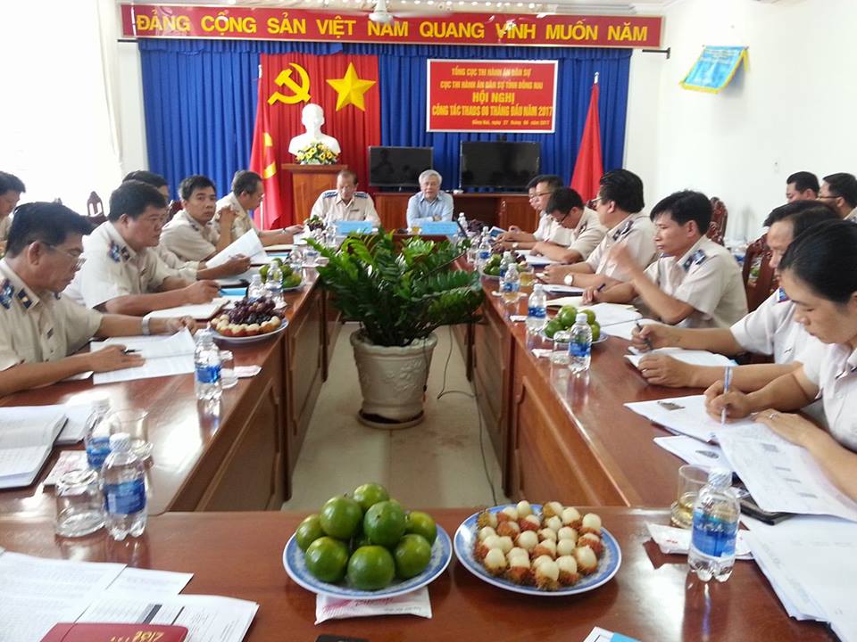 Đoàn công tác của Tổng cục Thi hành án dân sự làm việc với Cục Thi hành án dân sự tỉnh Đồng Nai về công tác thi hành án dân sự