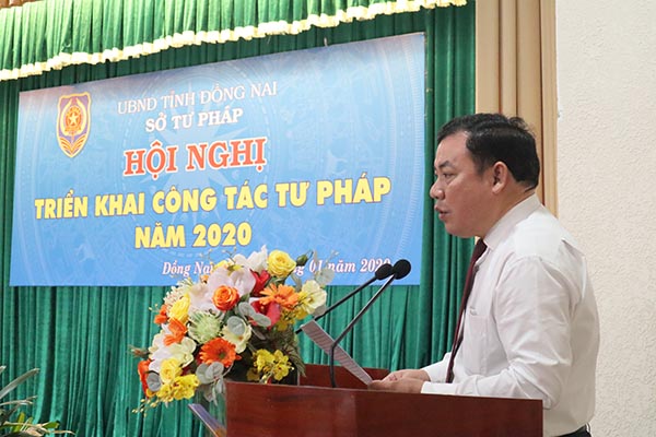 Sở Tư pháp tỉnh Đồng Nai được tặng Cờ thi đua xuất sắc của Bộ Tư pháp
