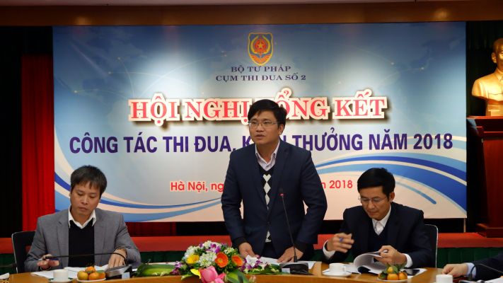 Hội nghị tổng kết công tác thi đua, khen thưởng năm 2018 của Cụm thi đua số II khối các đơn vị thuộc Bộ Tư pháp