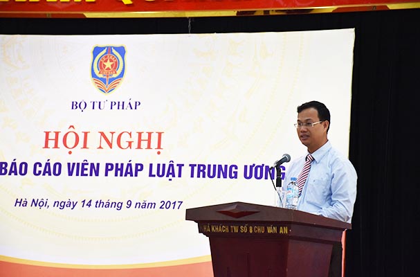 Tập huấn báo cáo viên pháp luật Trung ương năm 2017
