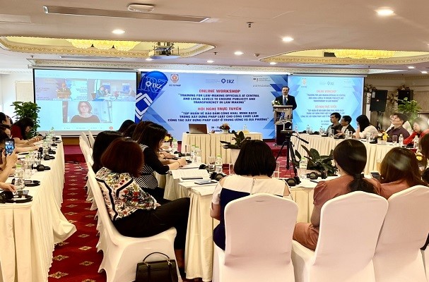 Tập huấn về bảo đảm công khai, minh bạch trong xây dựng pháp luật, phòng ngừa nguy cơ lợi ích nhóm thông qua hoạt động xây dựng pháp luật