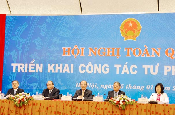 Ministry of Justice held the national conference to review judicial implementations in 2014 and launch 2015 tasks