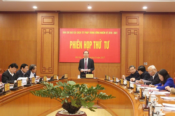 Ban Chỉ đạo cải cách tư pháp Trung ương họp phiên thứ tư