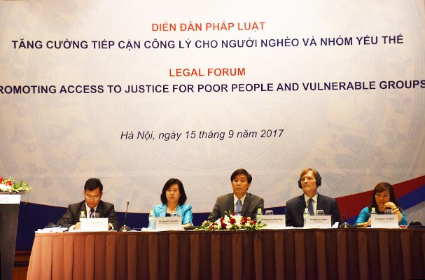 Tăng cường tiếp cận công lý cho người nghèo và nhóm yếu thế