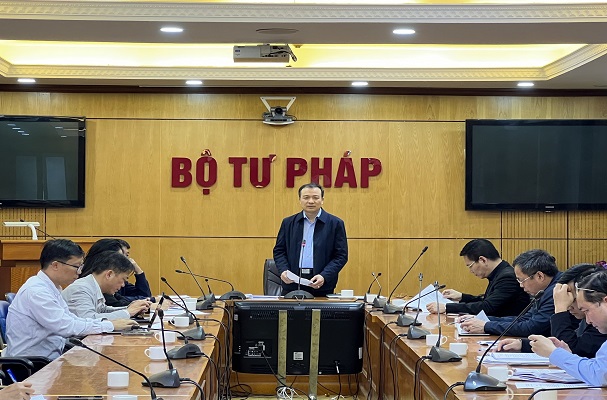 Bộ Tư pháp tổ chức Hội nghị đánh giá công tác xây dựng, hoàn thiện thể chế và tổ chức thi hành pháp luật năm 2022, nhiệm vụ năm 2023