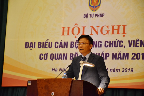 Hội nghị đại biểu cán bộ, công chức, viên chức cơ quan Bộ Tư pháp năm 2019