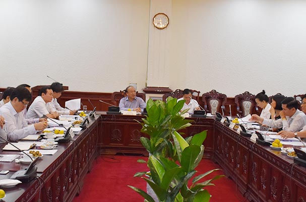 Thông qua dự thảo Báo cáo kết quả kiểm tra đối với Ban Thường vụ Đảng ủy Bộ Tư pháp