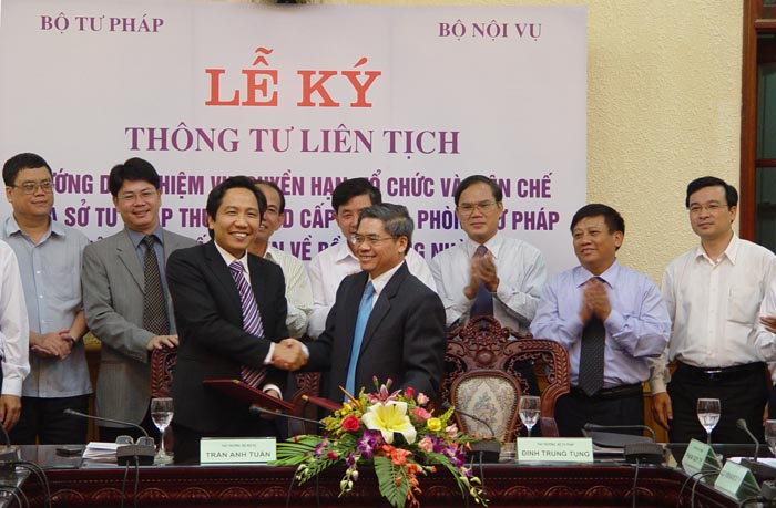 Ministry of Justice and Ministry of Home Affairs signed a joint circular