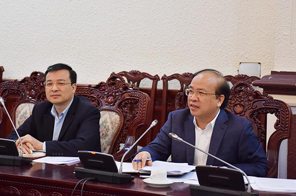 Trao đổi về tình hình đề xuất, lập đề nghị xây dựng một số dự án luật, pháp lệnh