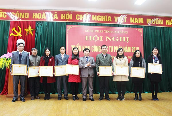 Sở Tư pháp tỉnh Cao Bằng tổ chức hội nghị triển khai công tác Tư pháp năm 2018