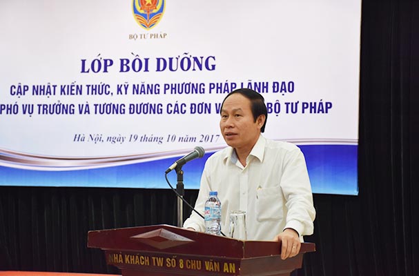Bồi dưỡng cho Phó Vụ trưởng và tương đương các đơn vị thuộc Bộ Tư pháp