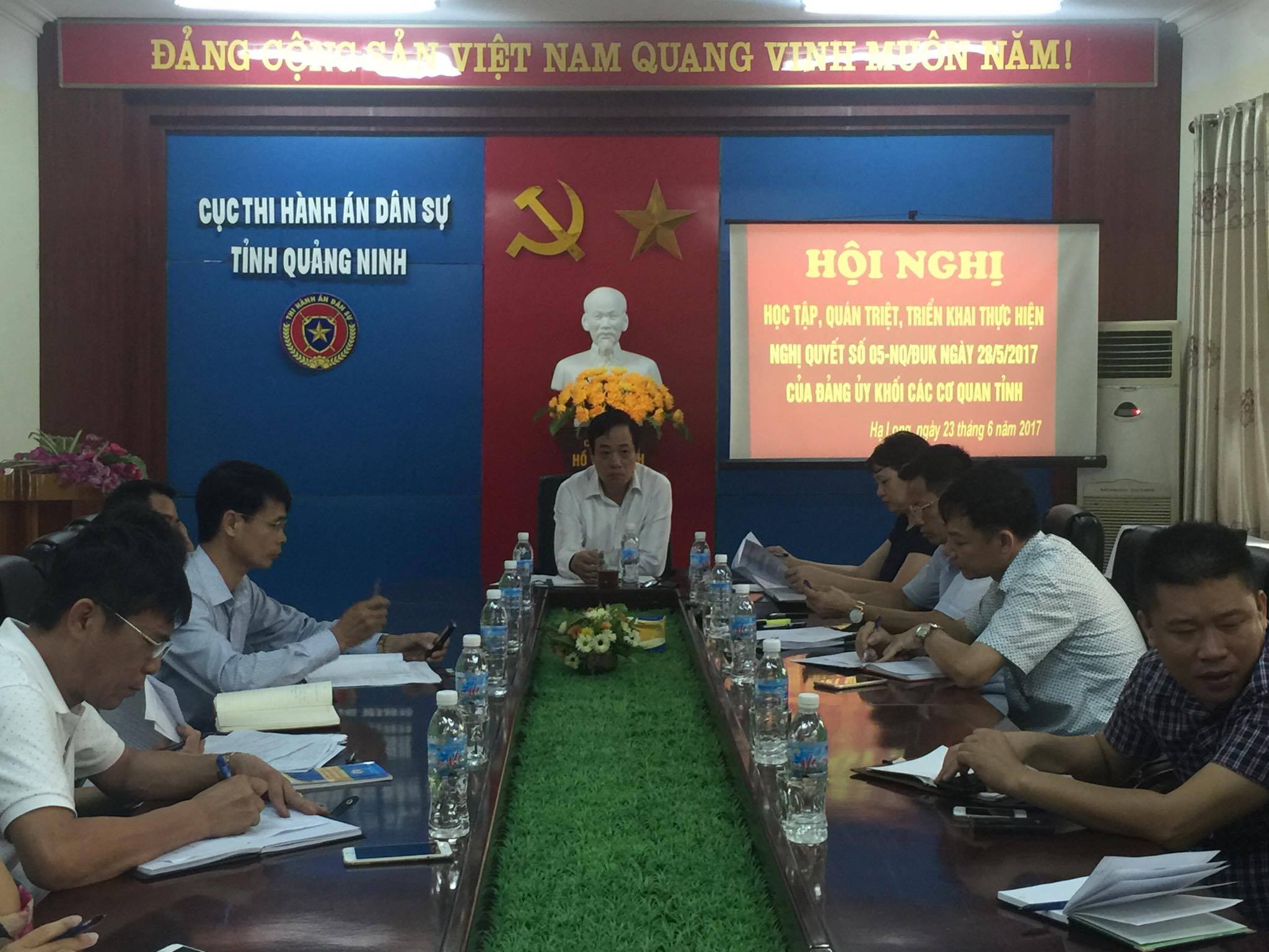 Hội nghị học tập, quán triệt và triển khai thực hiện Nghị quyết số 05-NQ/ĐUK ngày 28/5/2017 của Đảng ủy Khối các cơ quan tỉnh