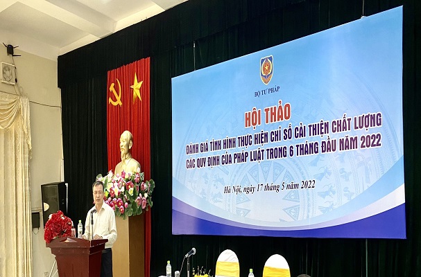 Hội thảo đánh giá tình hình thực hiện Chỉ số cải thiện chất lượng các quy định của pháp luật