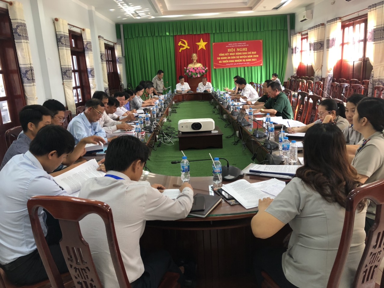 TỔNG KẾT CÔNG TÁC THI HÀNH ÁN DÂN SỰ NĂM 2020 TẠI CHI CỤC THADS HUYỆN THỐNG NHẤT