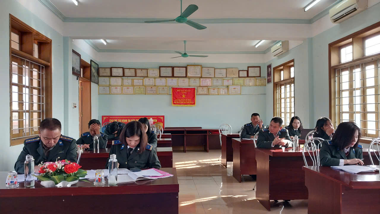 CHI CỤC THI HÀNH ÁN DÂN SỰ HUYỆN HƯỚNG HOÁ TRIỂN KHAI THỰC HIỆN CHỈ TIÊU, NHIỆM VỤ THADS NĂM 2025