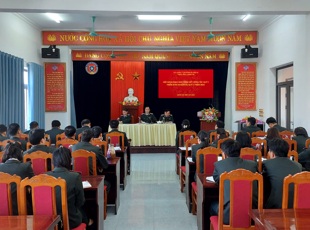 THI HÀNH ÁN DÂN SỰ TỈNH QUẢNG TRỊ TỔ CHỨC THÀNH CÔNG HỘI NGHỊ GIAO BAN TỔNG KẾT CÔNG TÁC QUÝ I, TRIỂN KHAI NHIỆM VỤ QUÝ II NĂM 2026