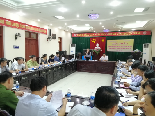 Tin hoạt động khảo sát: Đánh giá thực trạng thi hành quyết định xử lý vi phạm hành chính trong lĩnh vực bảo vệ môi trường tại huyện Thiệu Hóa, tỉnh Thanh Hóa